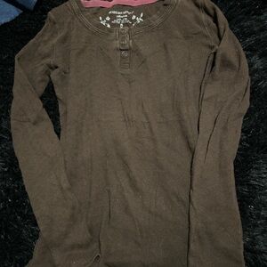 Mossimo supply CO women’s 2000’s brown long sleeve size medium